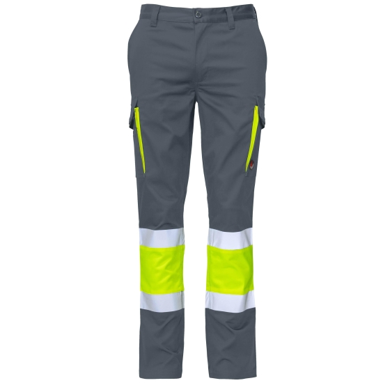 TROUSERS MULTI ELAST AV BICOLOUR SLIM FI
