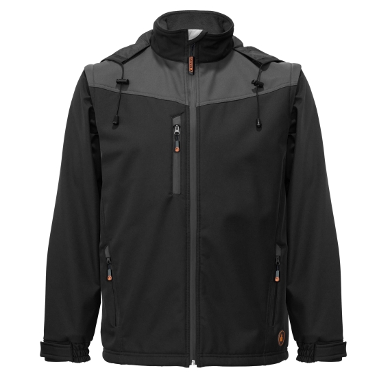 PLANET Veste softshell 2 en 1 avec détails contrastés