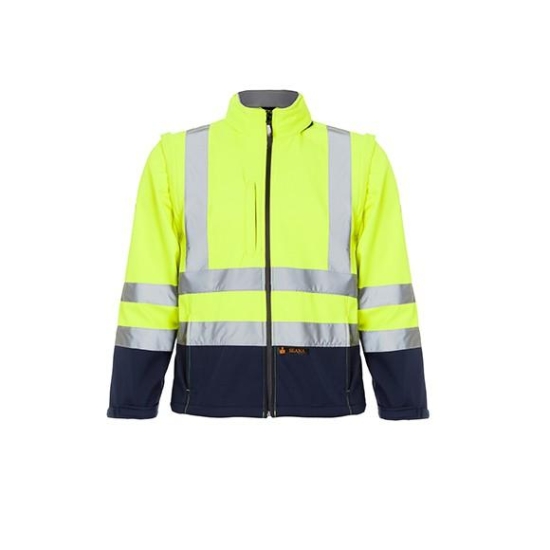 CHELON Chaqueta softshell bicolor mangas