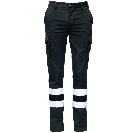 FLEXI BANDAS Multi-pocket trousers with stripes