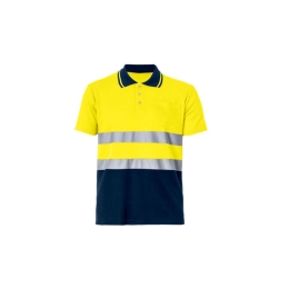 POLOSHIRT HI-VIS S/S BICOLOUR 50/50