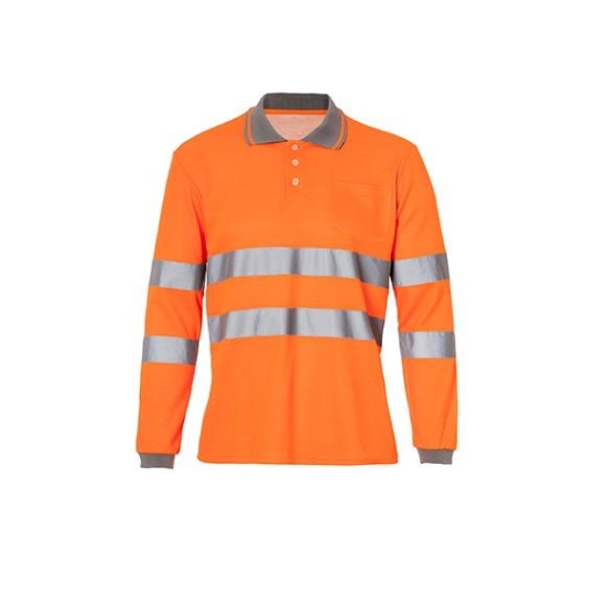 BORI 3 Polo monocolor manga larga doble