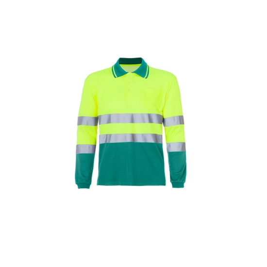 BORI 4 Polo bicolor manga larga doble ca