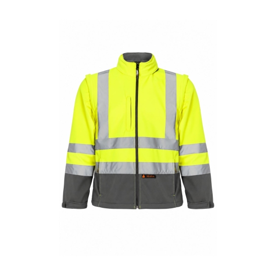 CHELON Two-tone softshell jacket with sleeves