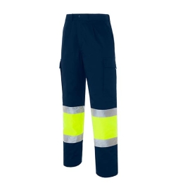 LAURI 1 Two-tone multi-pocket trousers