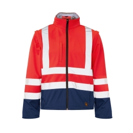 CHELON 2 Veste softshell bicolore avec manches amovibles