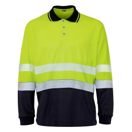 POLO H.V. M/L BICOLORE PREMIUM