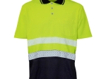 BORI 9 PREMIUM Polo manche court double face, bandes  réfléchissantes segmentées