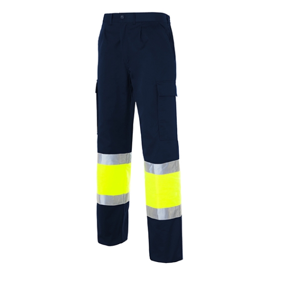 LAURI 3 Pantalon doublure liso franela multi-poches bicolore