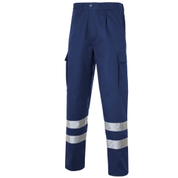 MARVIN Fireproof elastane trousers reflective stripes